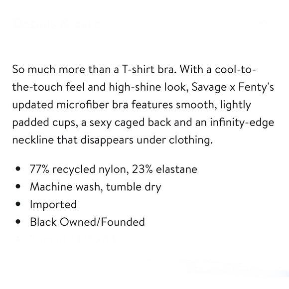 Savage X Fenty Microfiber T-shirt Bra, 40DD, NWT - Picture 9 of 9